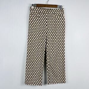 Chico's Size 2 XS 00 Printed So Slimming Pull On Crop Pants